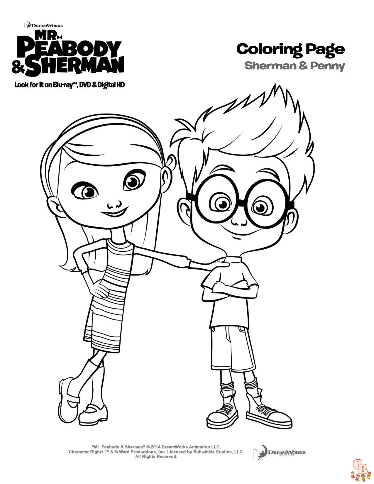 Coloriage Mr Peabody Sherman