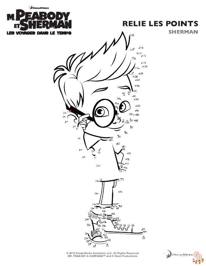 Coloriage Mr Peabody Sherman