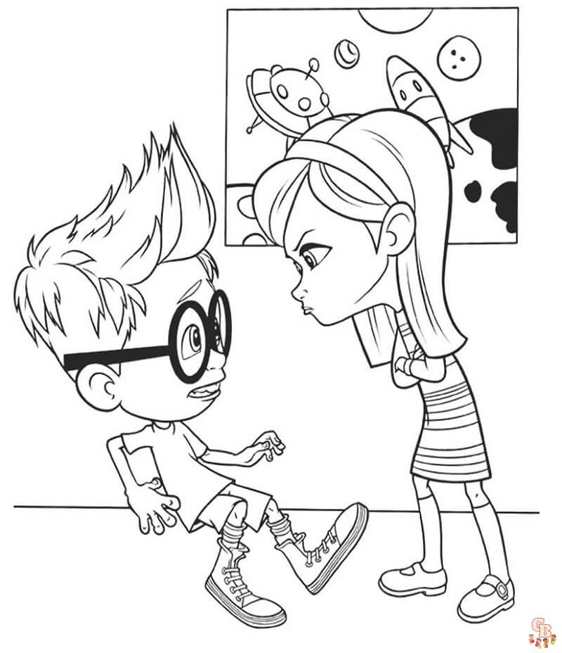 Coloriage Mr Peabody Sherman