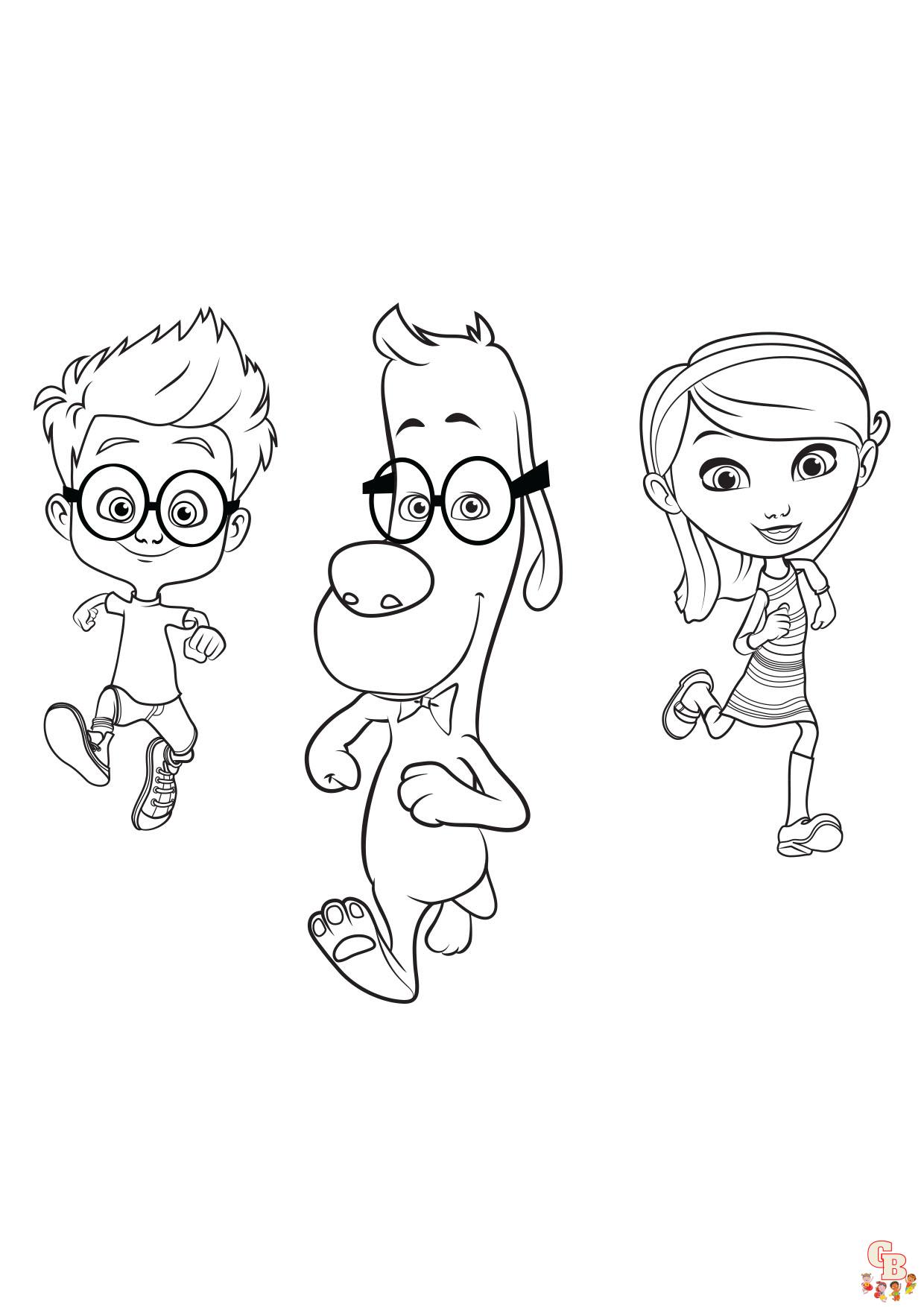 Coloriage Mr Peabody Sherman