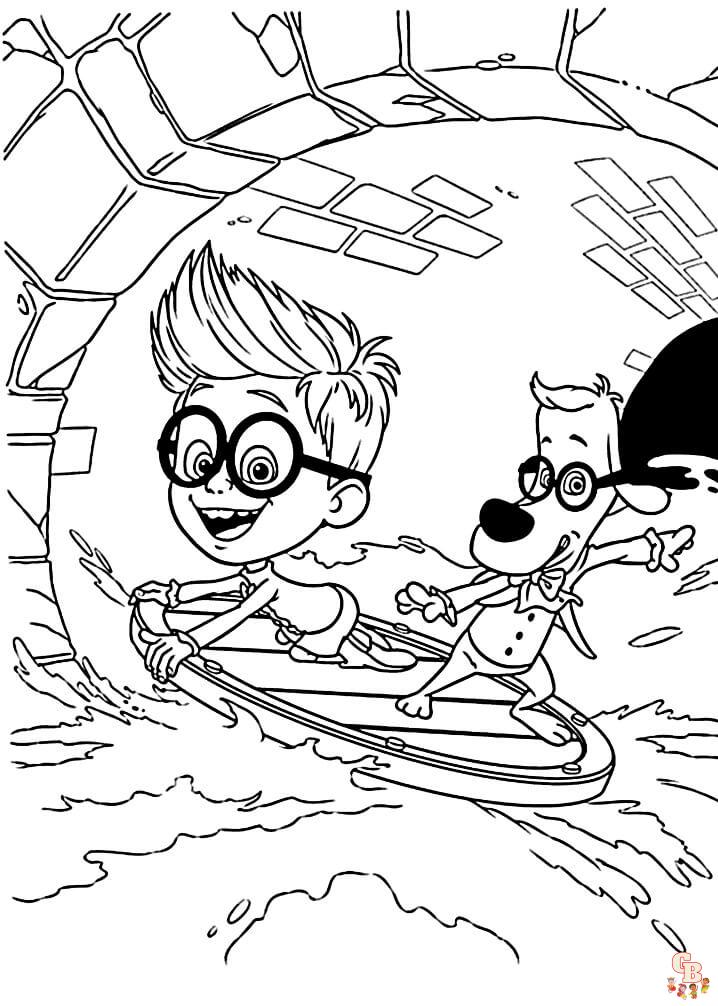 Coloriage Mr Peabody Sherman