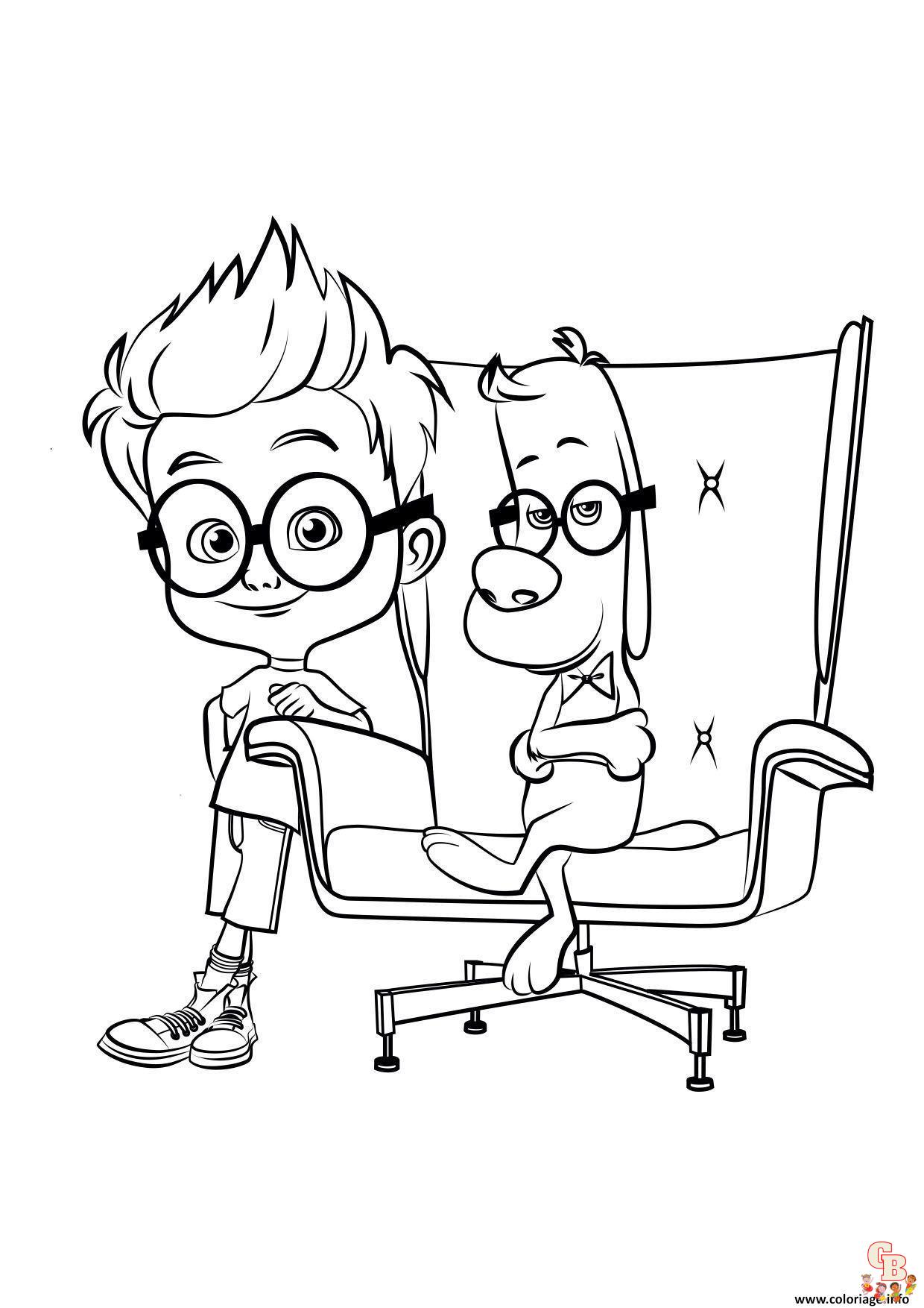 Coloriage Mr Peabody Sherman