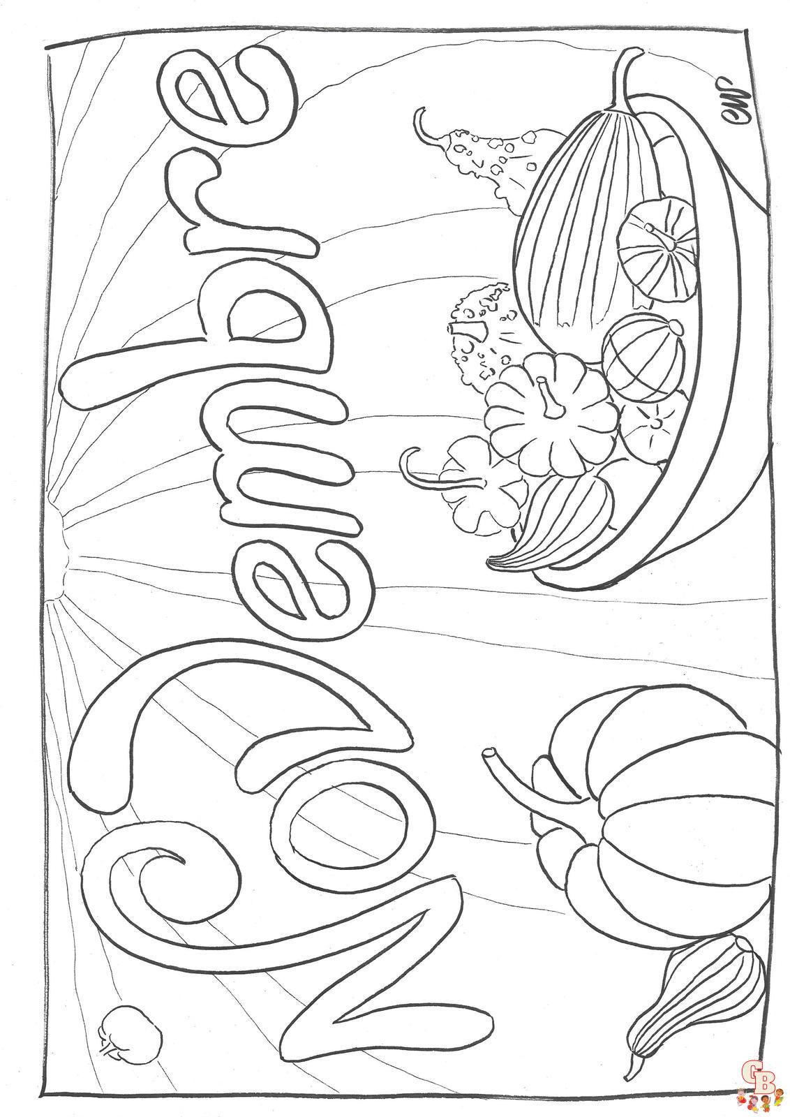 Coloriage Novembre