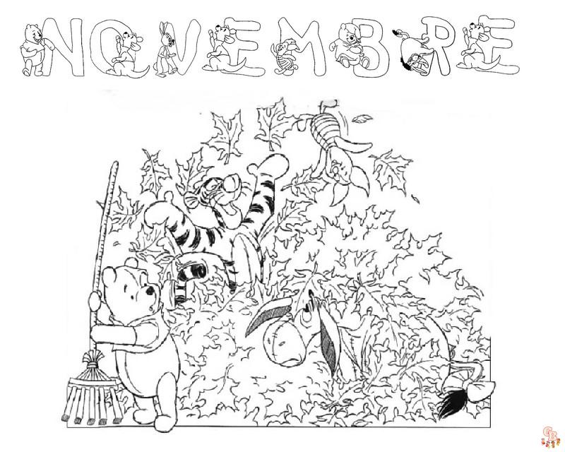 Coloriage Novembre