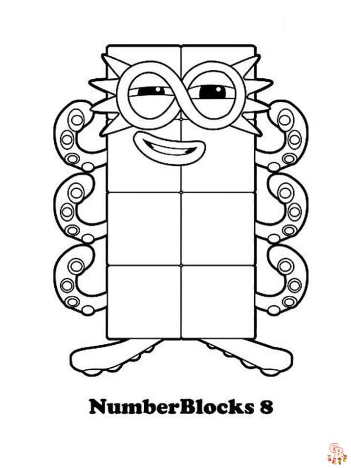 Coloriage Numberblocks