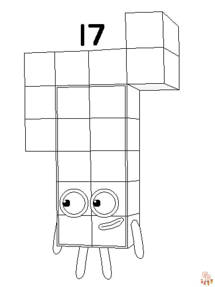 Coloriage Numberblocks