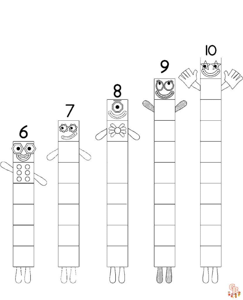 Coloriage Numberblocks