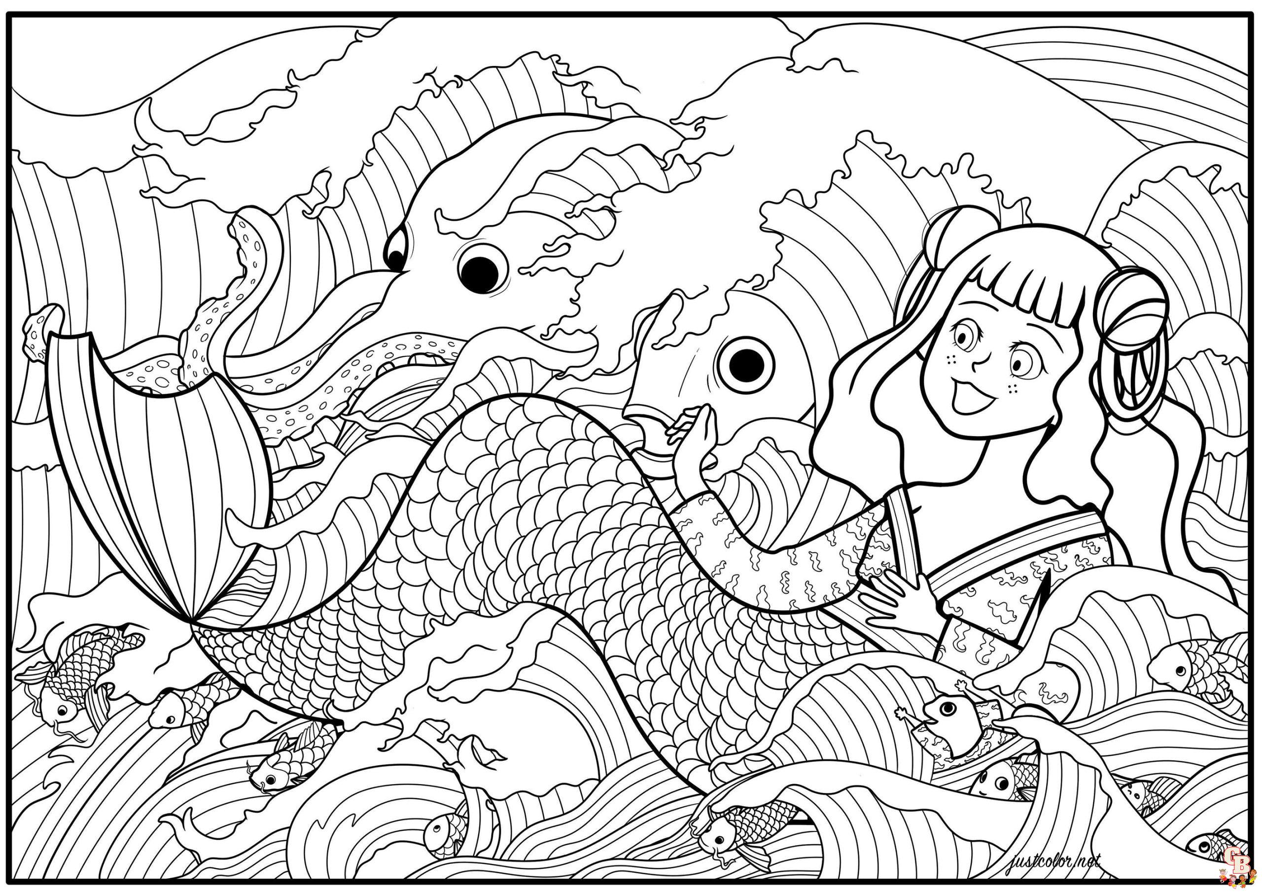 Coloriage Oceane