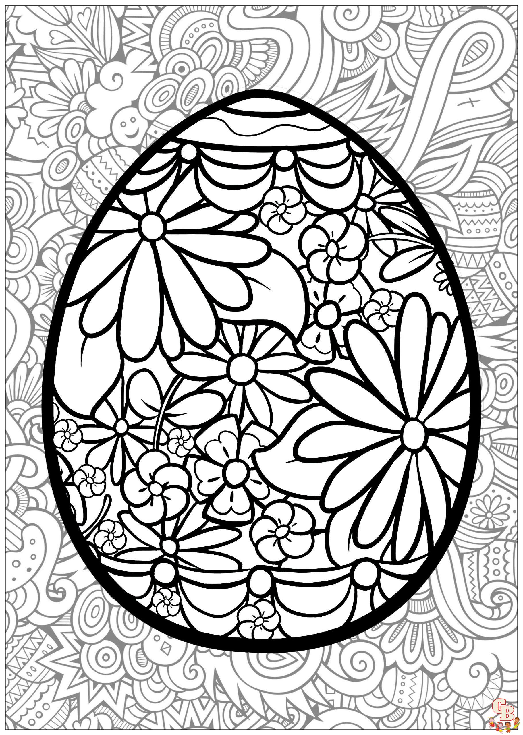 Coloriage Oeuf De Paques