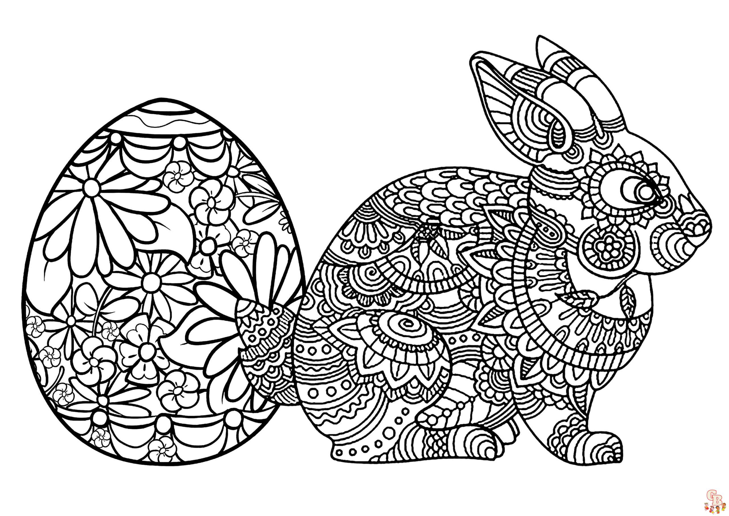 Coloriage Oeuf De Paques