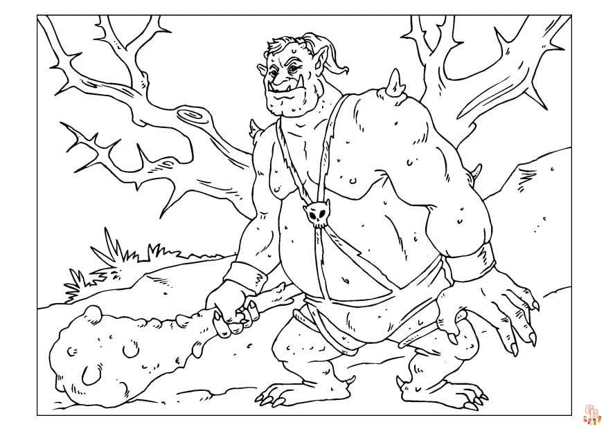 Coloriage Ogre