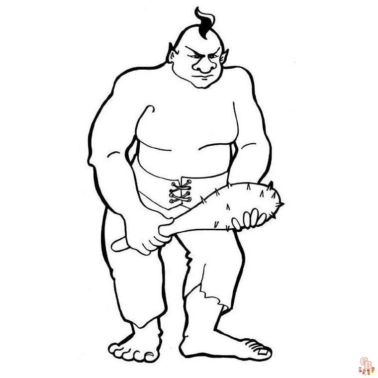 Coloriage Ogre