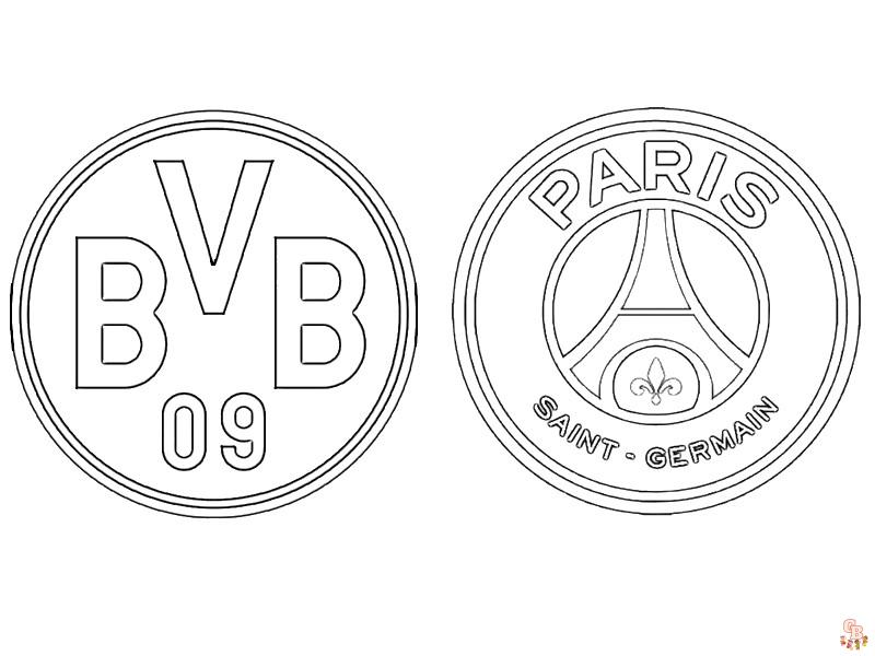 Coloriage PSG Paris Saint Germain