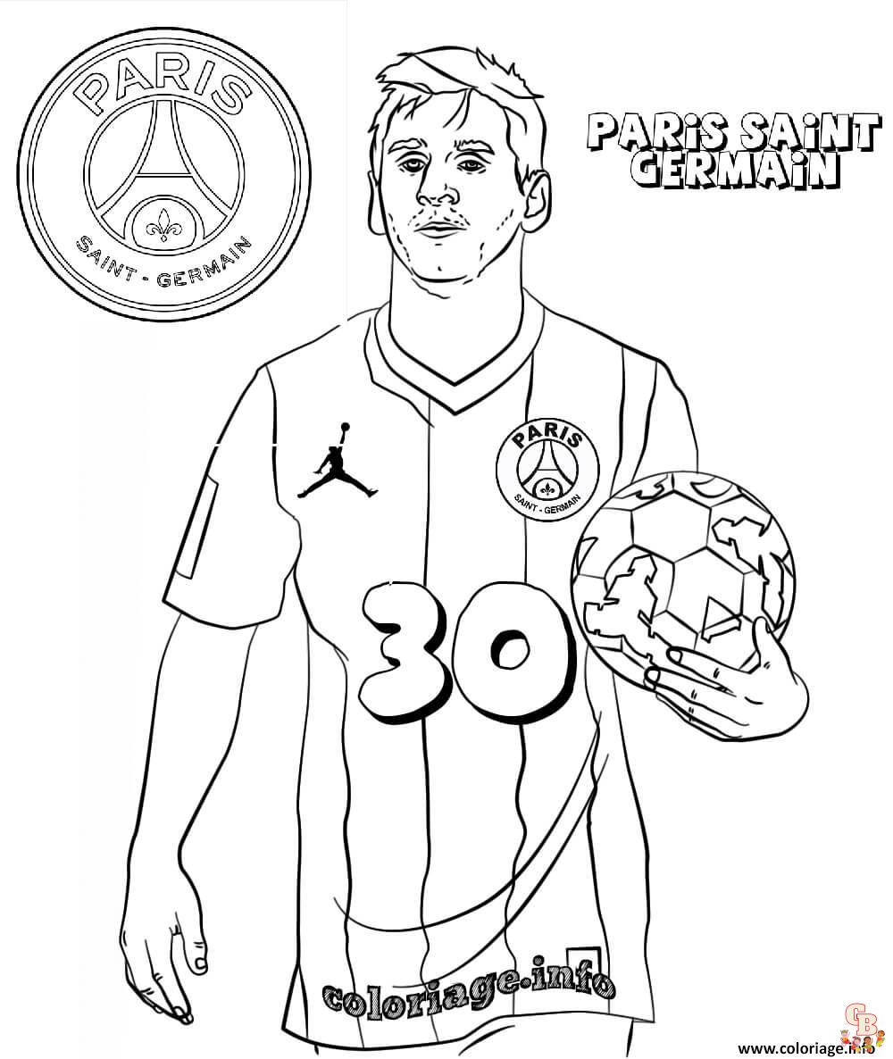 Coloriage PSG Paris Saint Germain