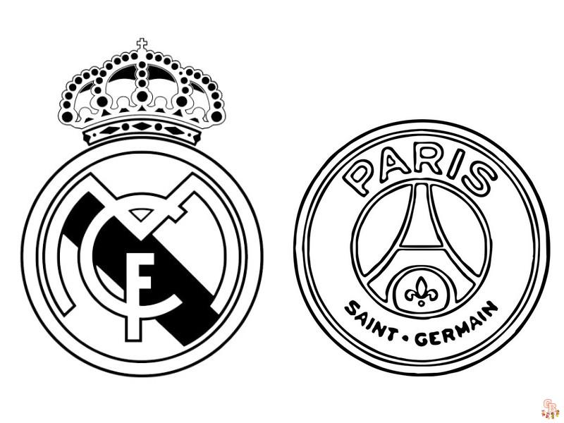 Coloriage PSG Paris Saint Germain