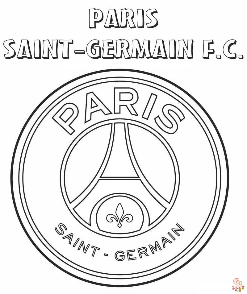 Coloriage PSG Paris Saint Germain