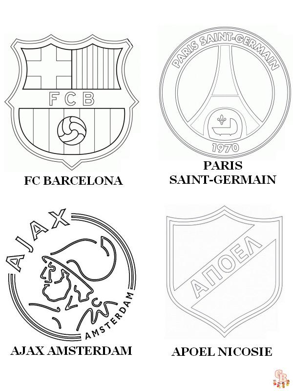 Coloriage PSG Paris Saint Germain