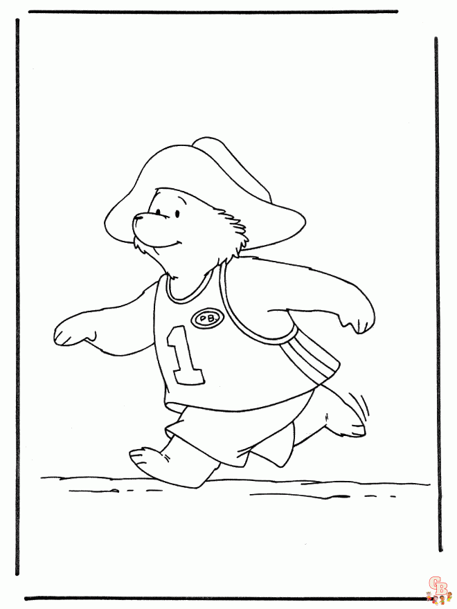 Coloriage Paddington en bus