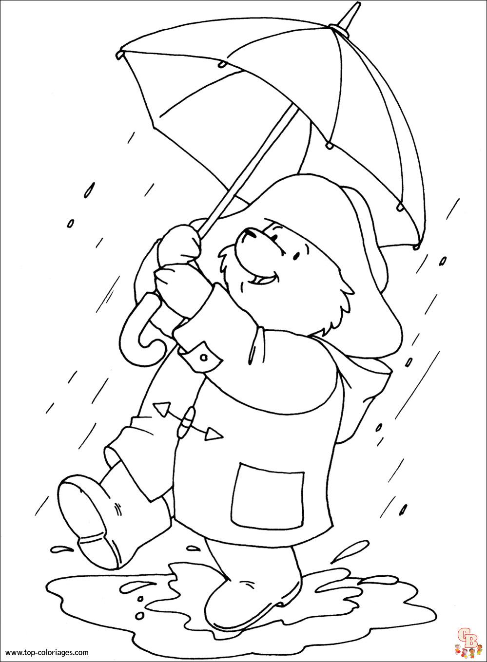 Coloriage Paddington en bus