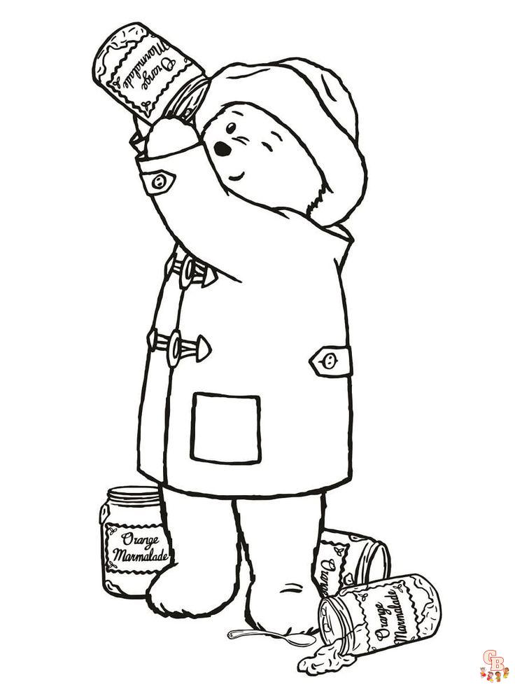 Coloriage Paddington en bus