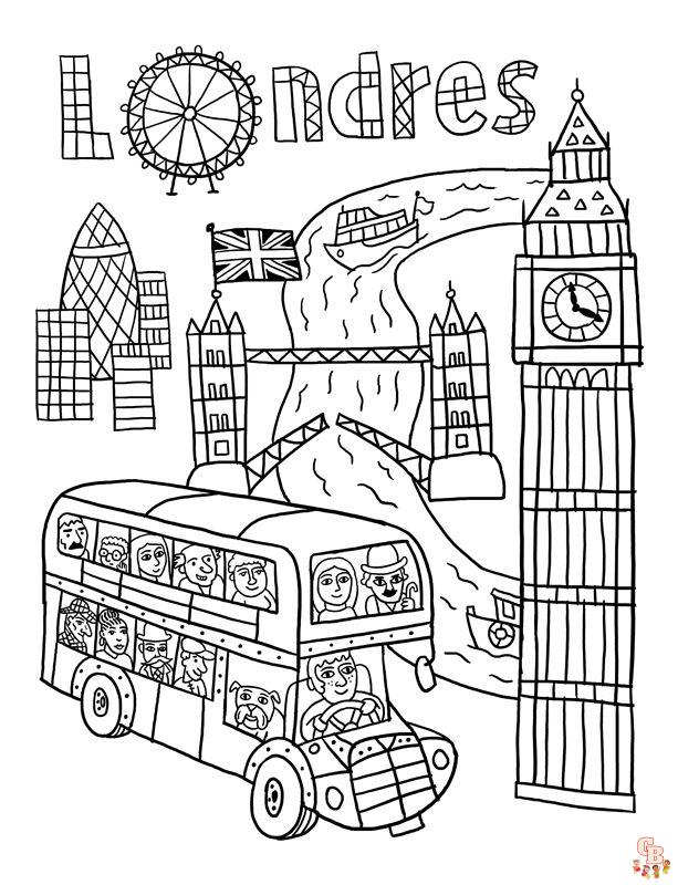 Coloriage Paddington en bus