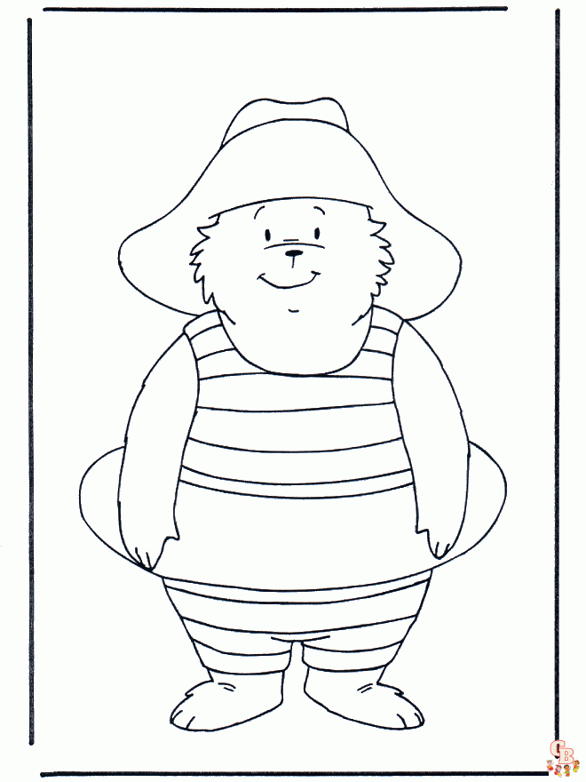 Coloriage Paddington en bus