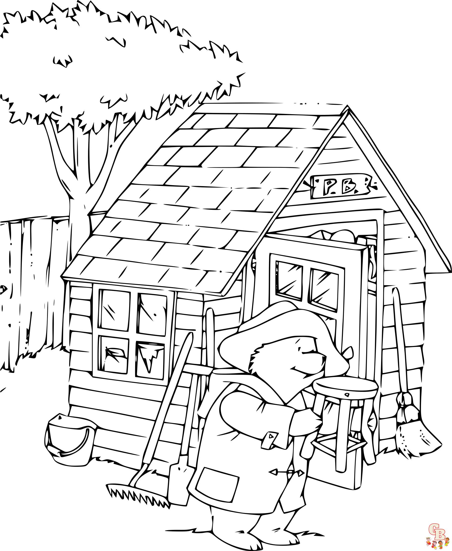 Coloriage Paddington en bus