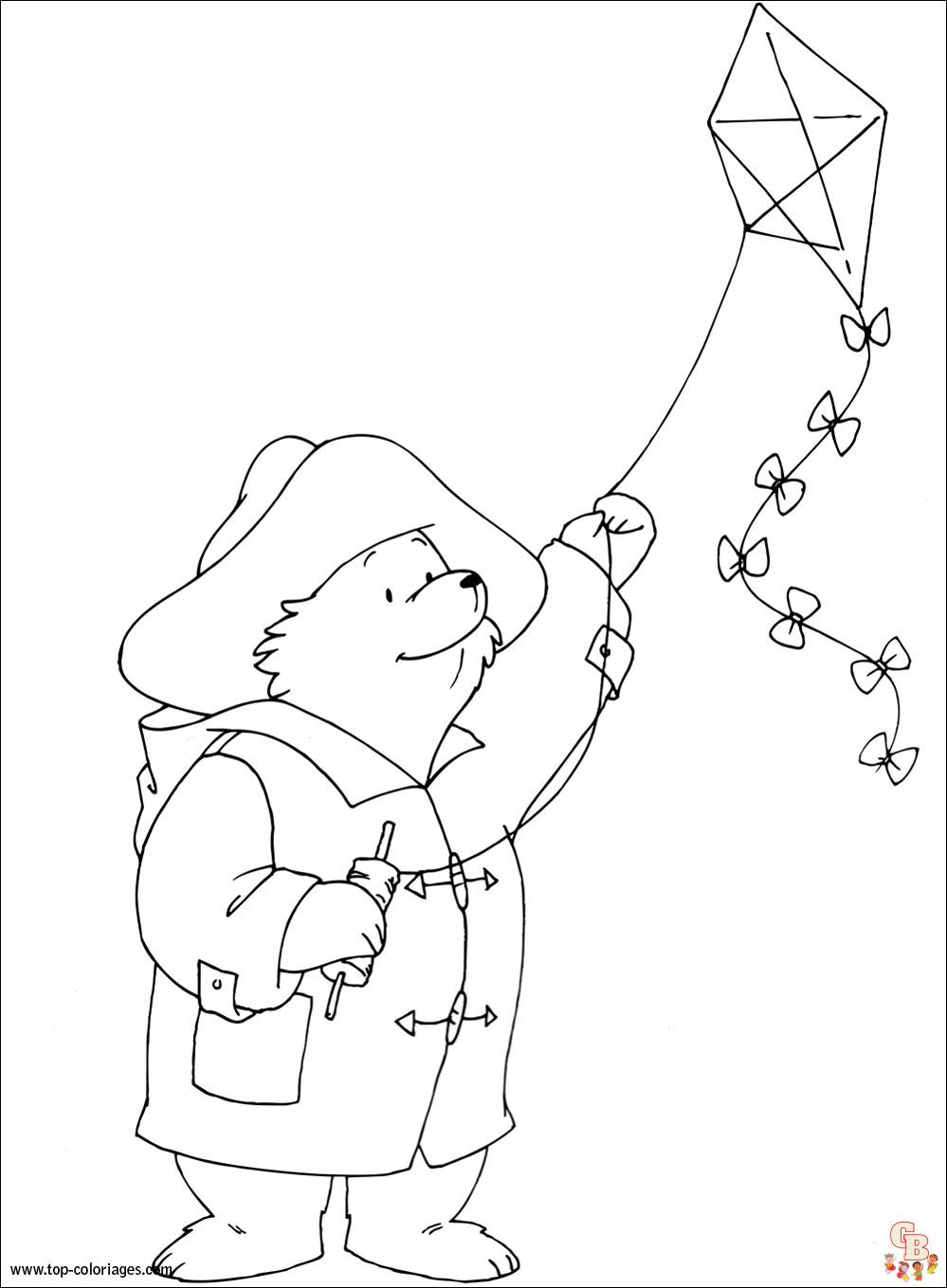 Coloriage Paddington en bus