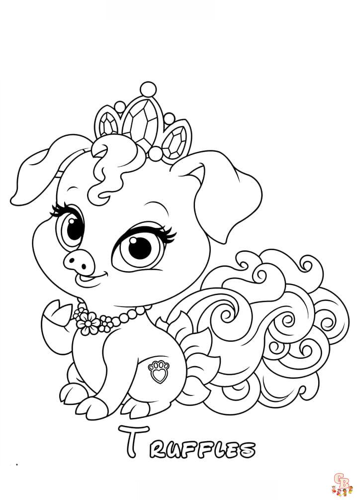 Coloriage Palace Pets