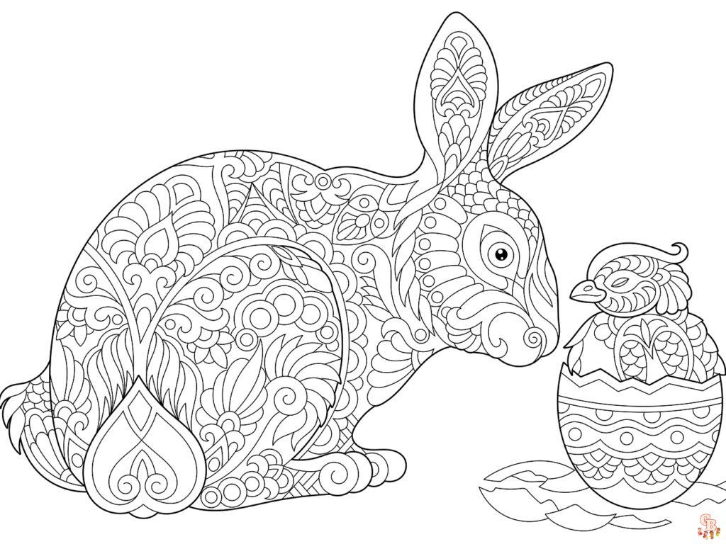 Coloriage Paques Adulte