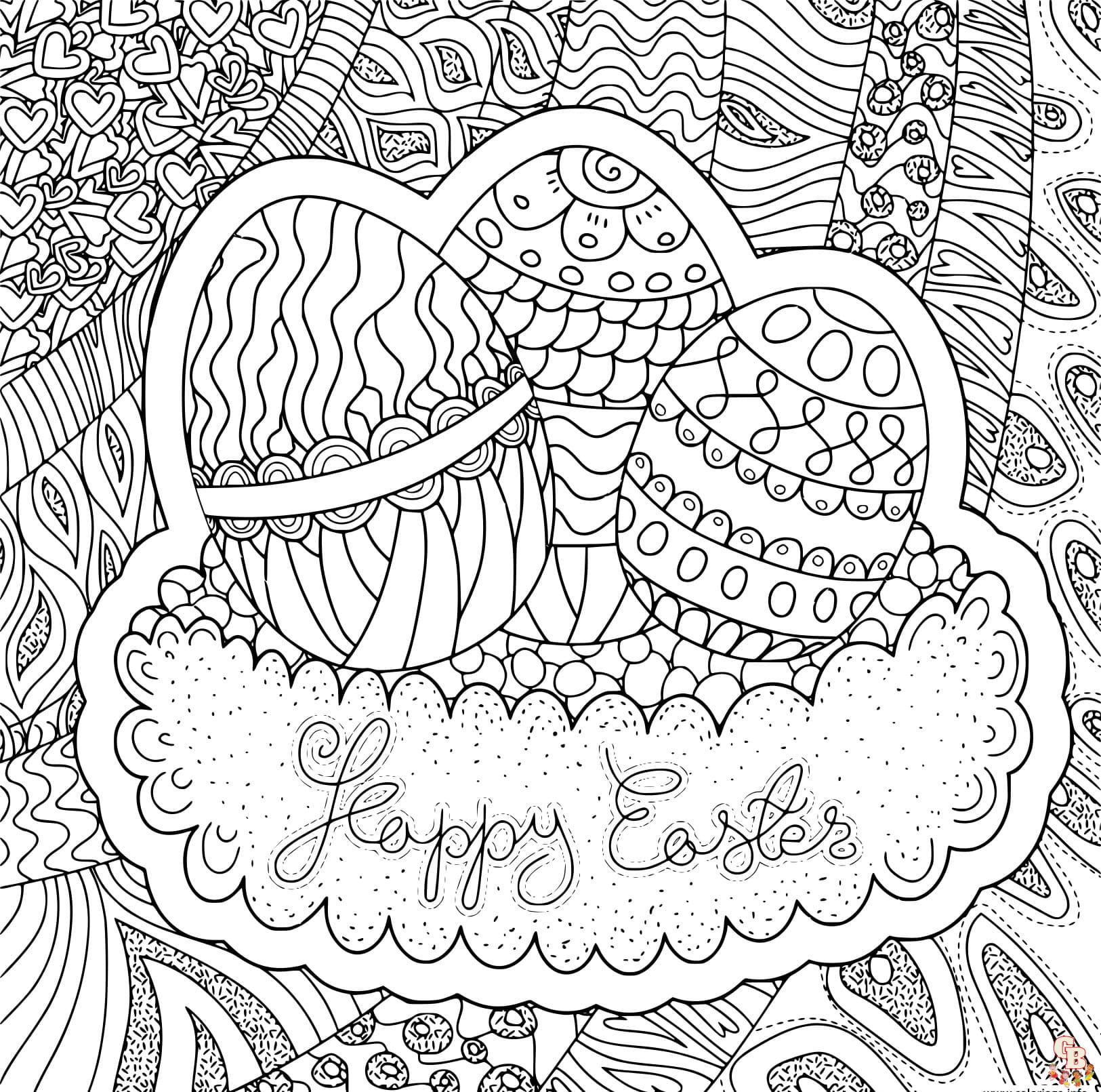 Coloriage Paques Adulte