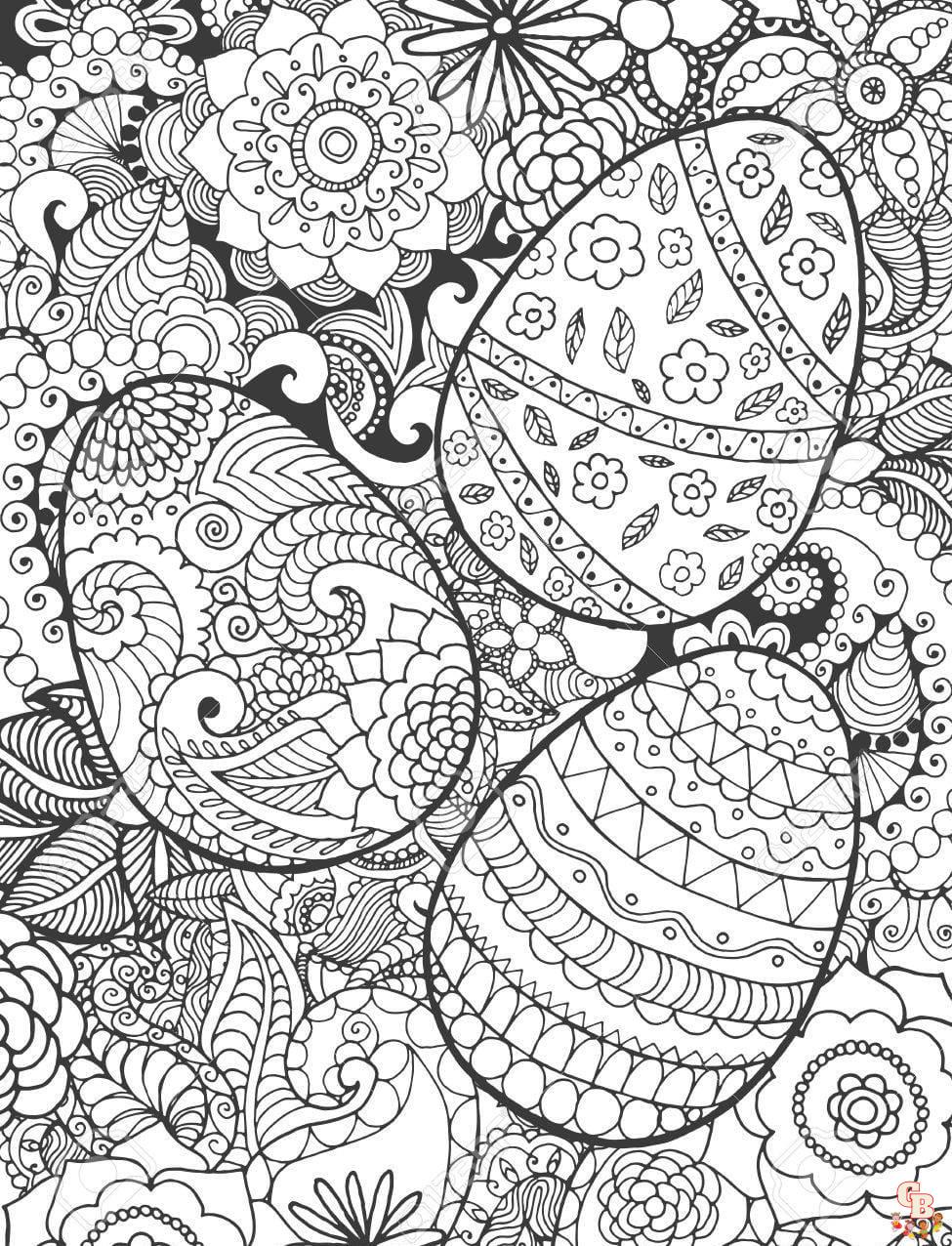 Coloriage Paques Adulte