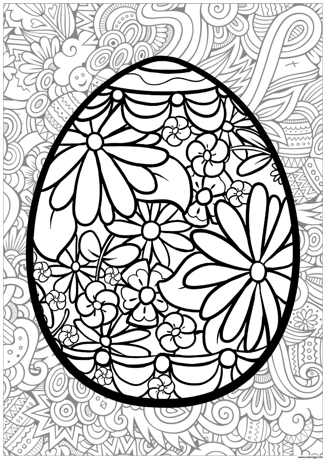 Coloriage Paques Adulte