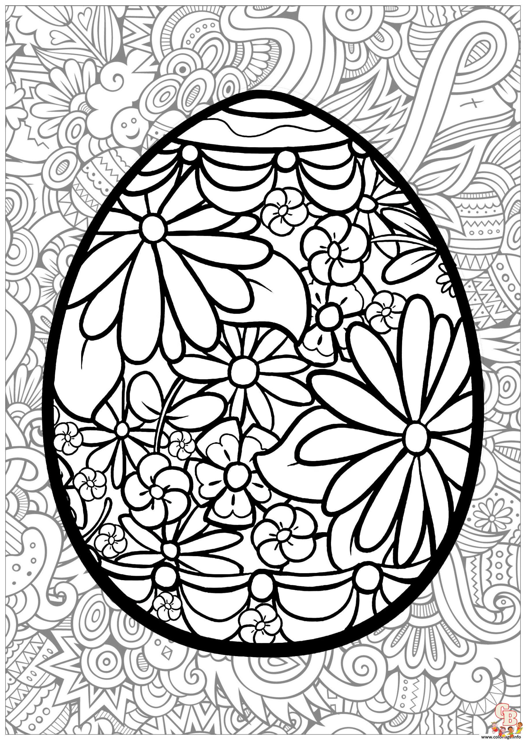 Coloriage Paques Adulte