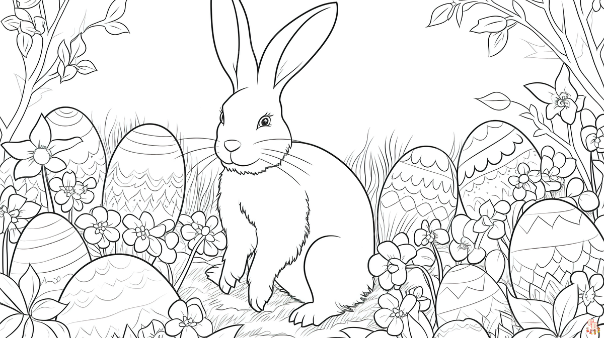 Coloriage Paques Adulte