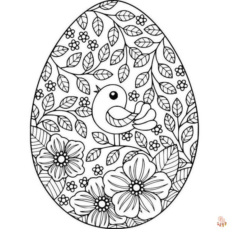 Coloriage Paques Adulte