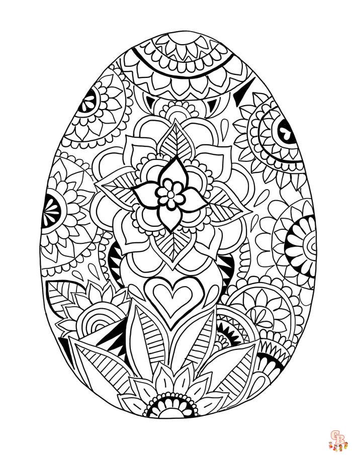 Coloriage Paques Mandala