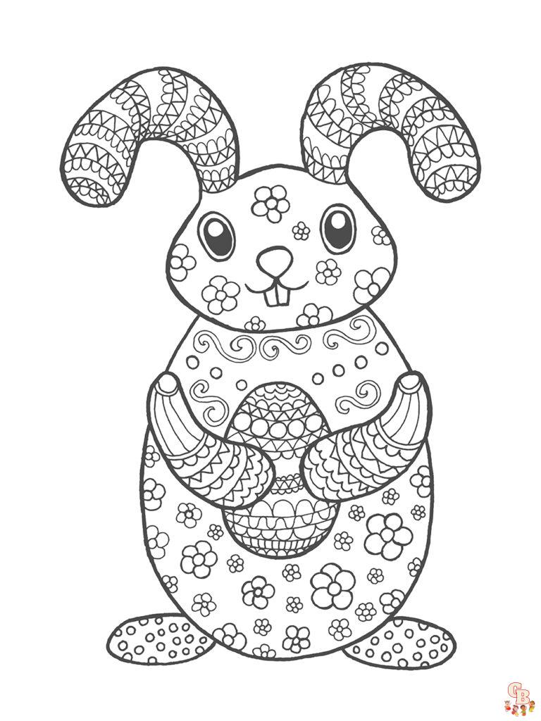 Coloriage Paques Mandala