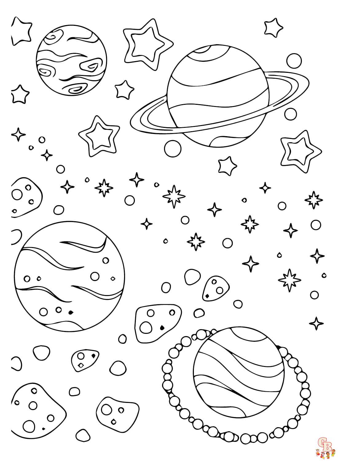 Coloriage Planetes