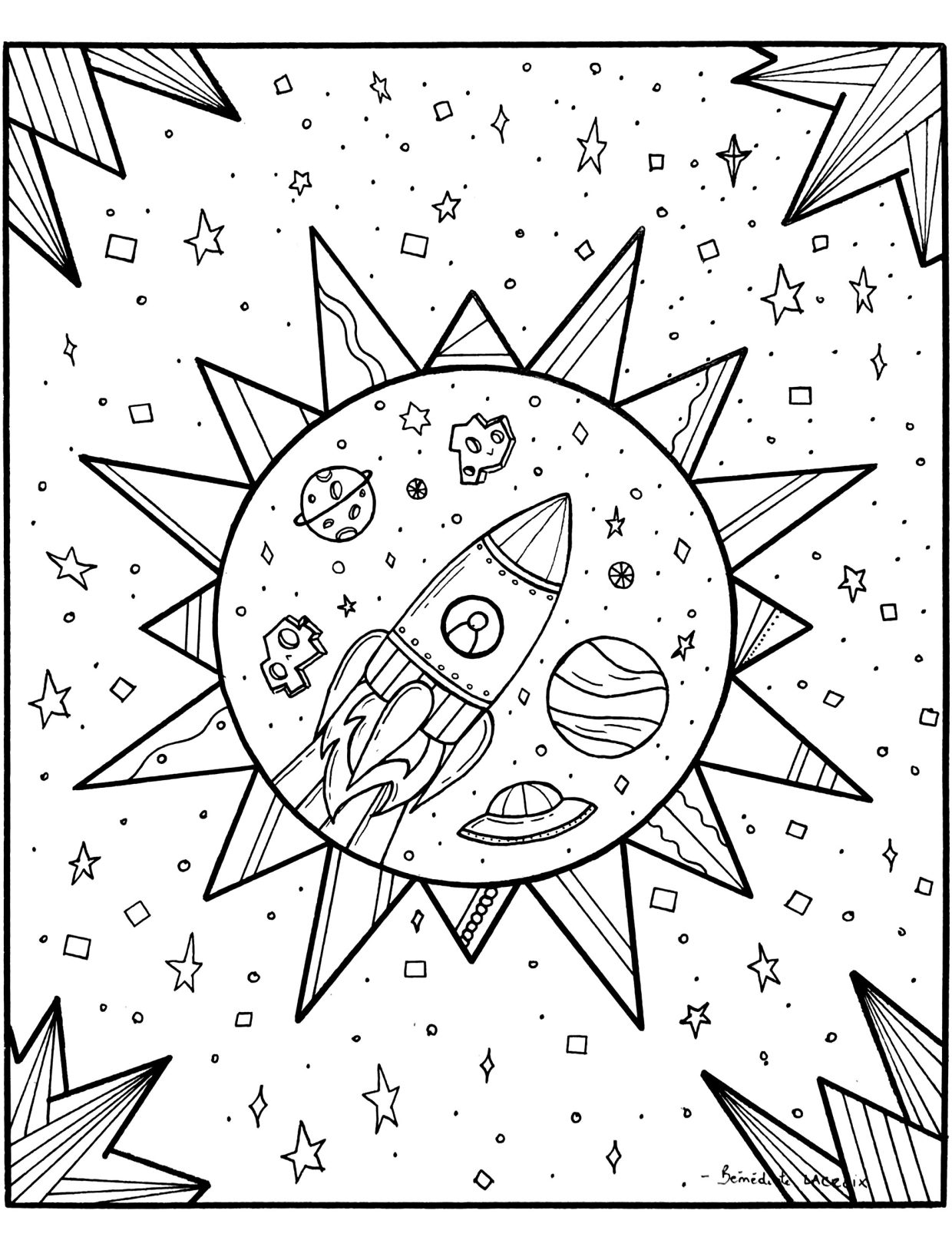 Coloriage Planetes