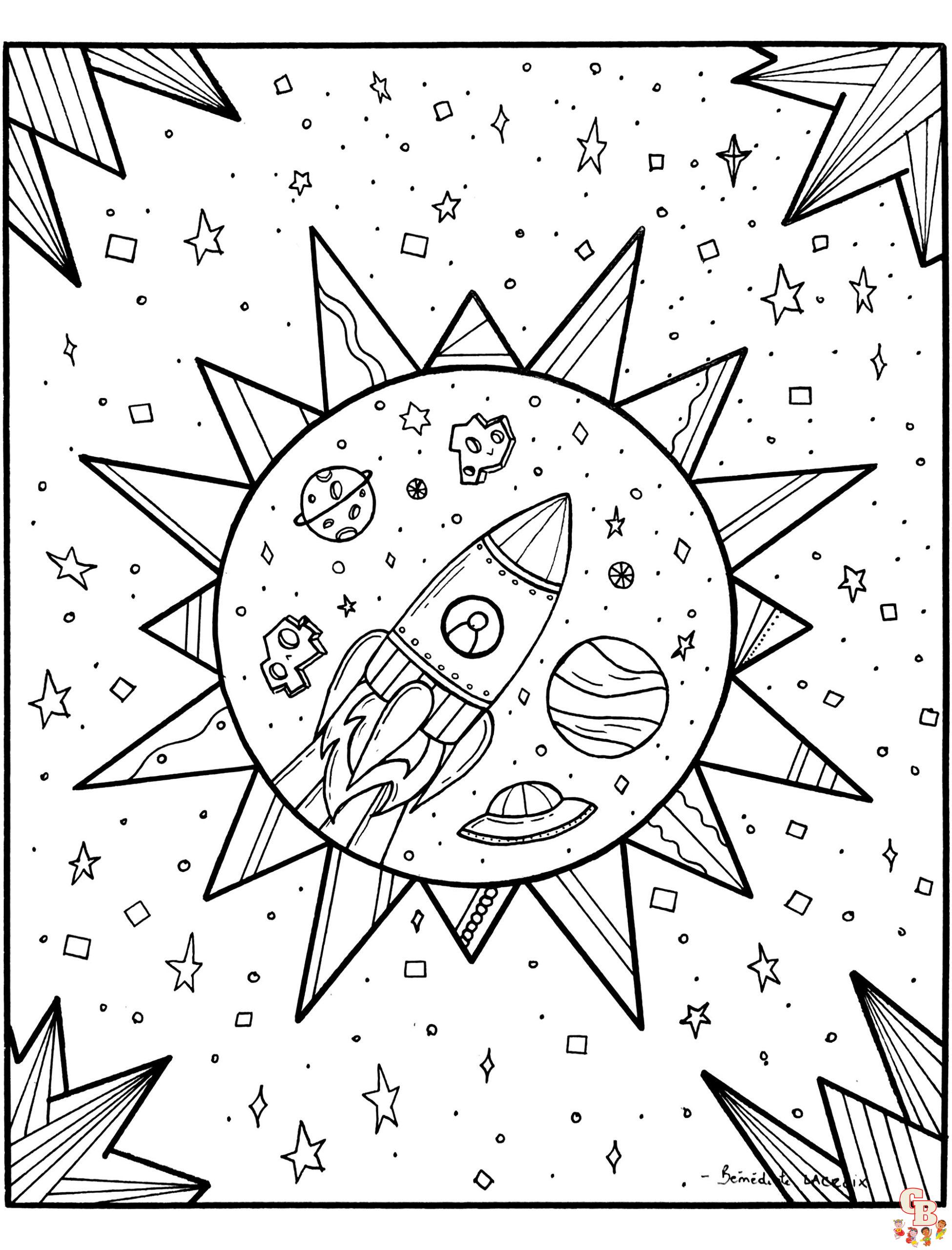 Coloriage Planetes