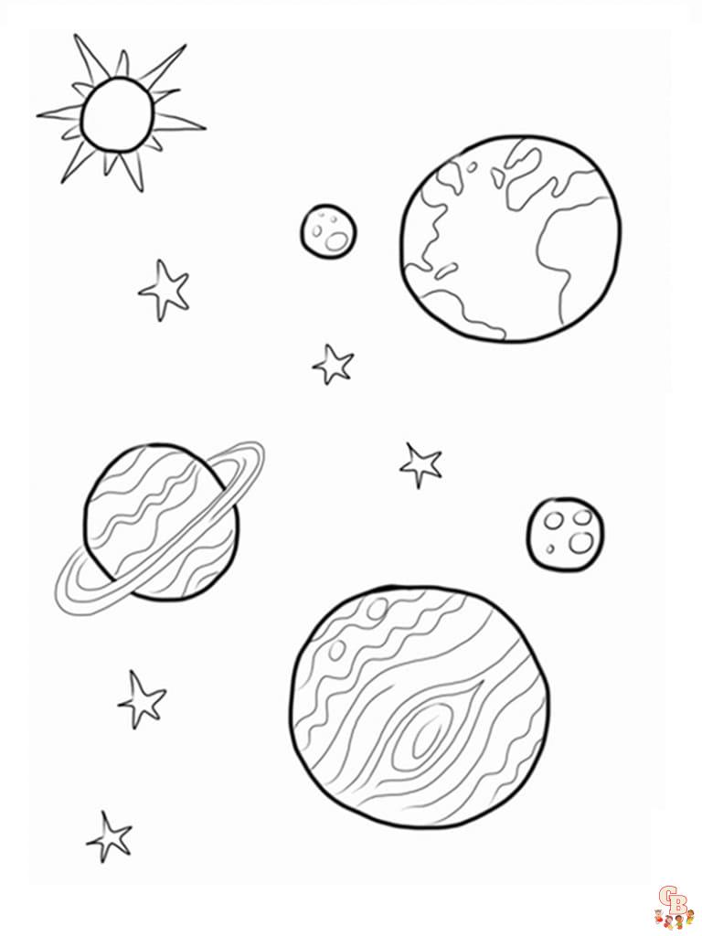 Coloriage Planetes