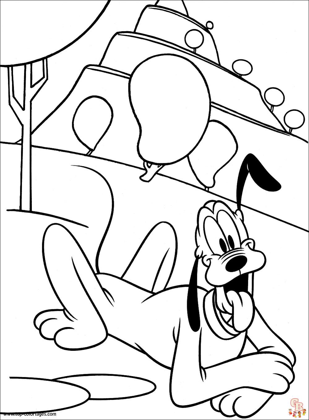 Coloriage Pluto