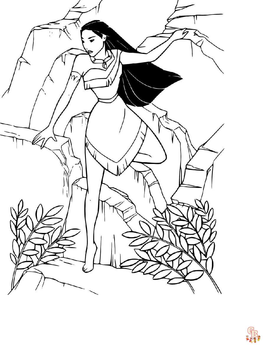 Coloriage Pocahontas