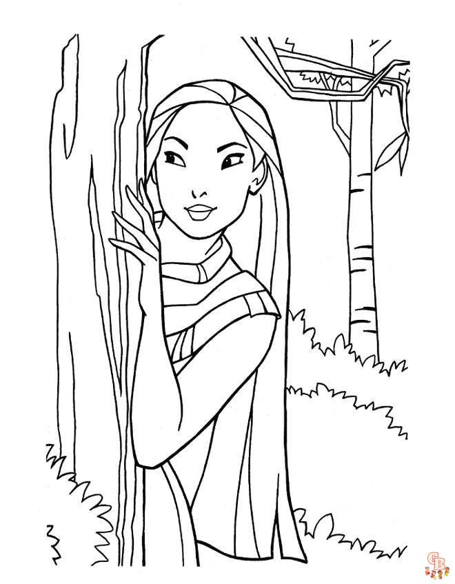 Coloriage Pocahontas