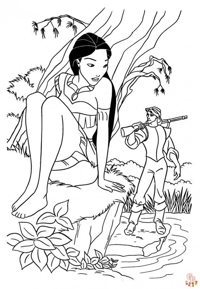 Coloriage Pocahontas