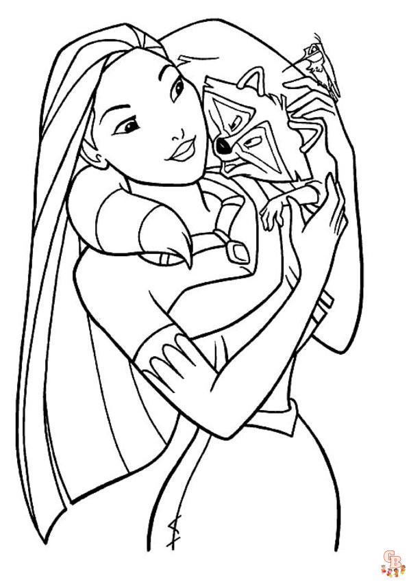 Coloriage Pocahontas