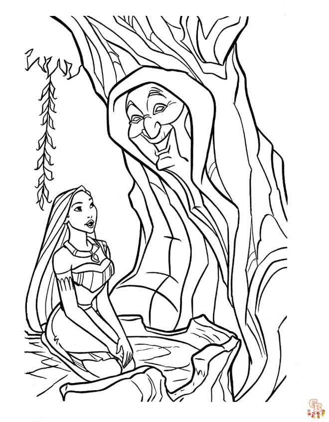 Coloriage Pocahontas