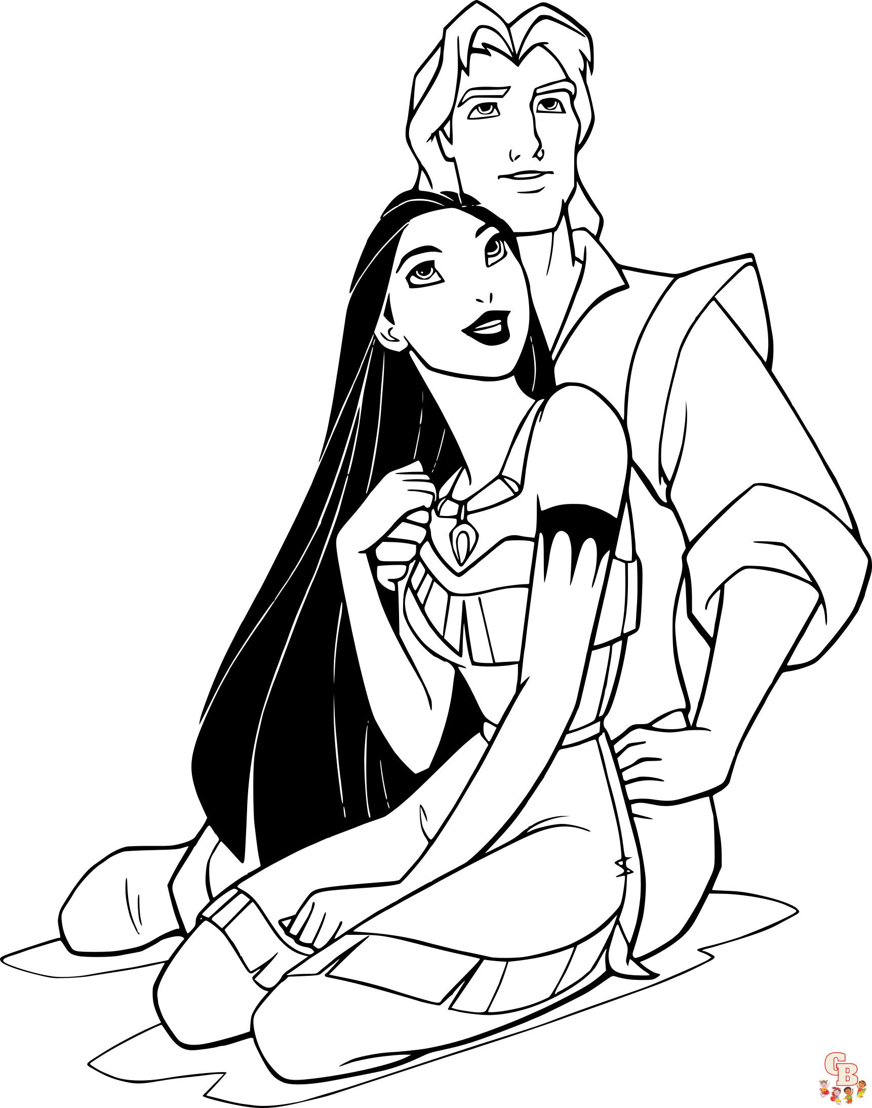 Coloriage Pocahontas