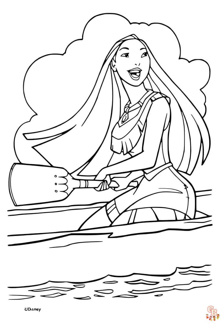 Coloriage Pocahontas